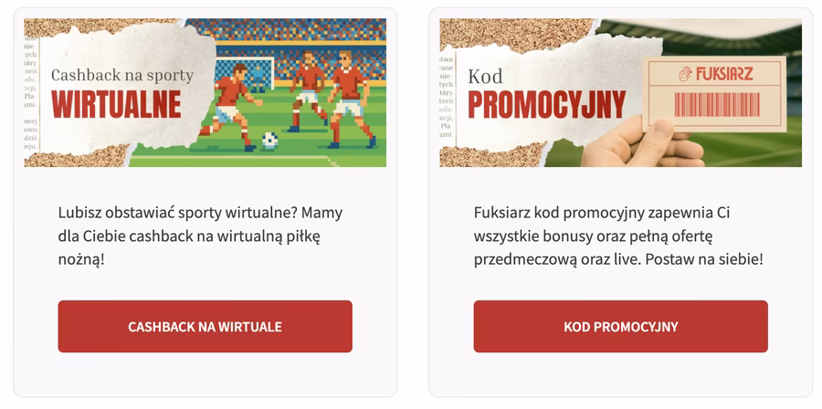 Oferta Fuksiarz – zakłady bukmacherskie