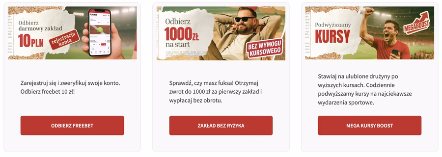 Jak zagrać freebet w Fuksiarz?